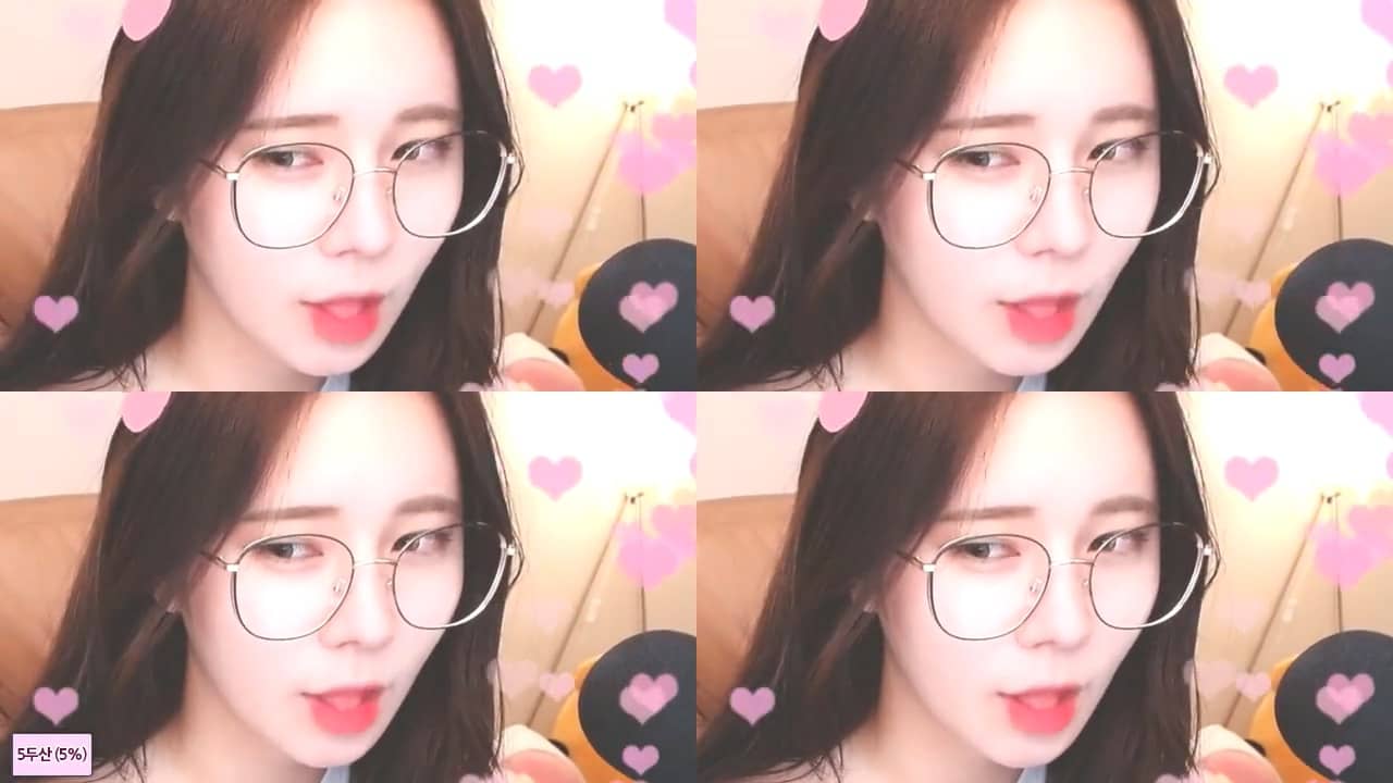 거울 앞에서 요염한 춤을 추는 BJ 푸딩